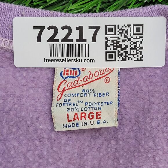 Vintage 80s MOD Vest Sweater Womens XS/S 17x20 Purple Cozy USA - Picture 6 of 9